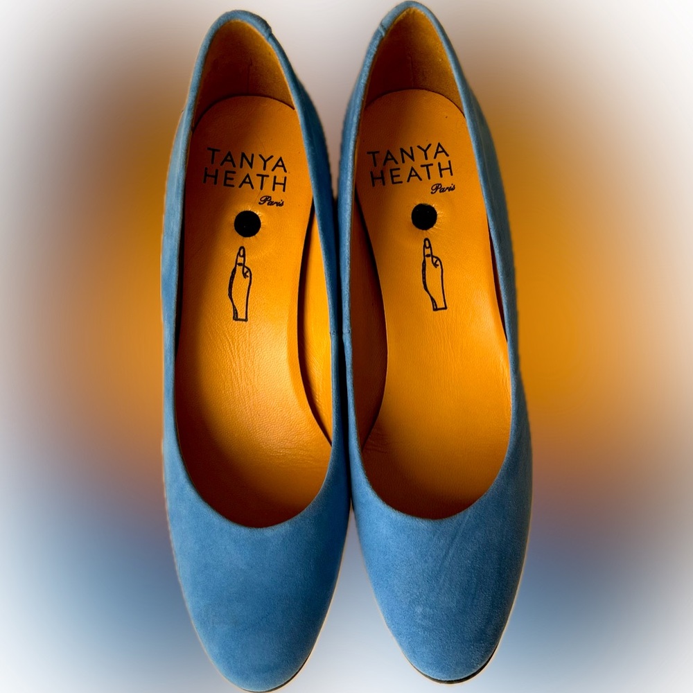 Blue Women's Shoes with interchangeable heel